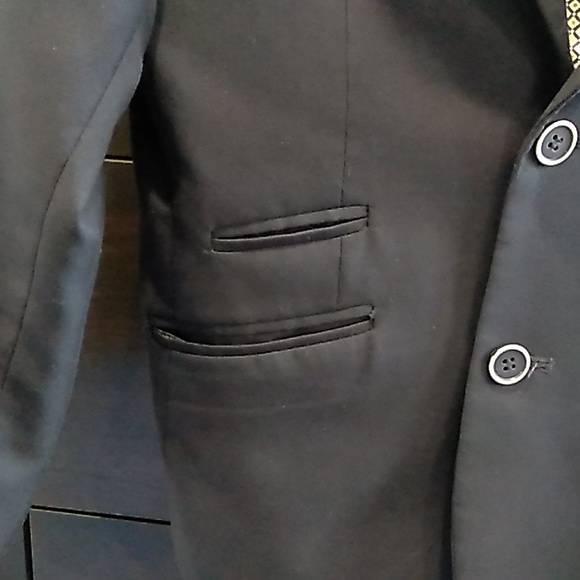 David Oliver size 7 slim fit boys navy suit jacket - Picture 5 of 7